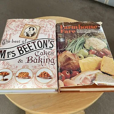 Vintage Cookery Books - Mrs Beeton And Farmhouse Fare • £4.99