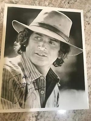 RARE Autographed B&W Photograph Signed Michael Landon Little House The Prairie • $1500