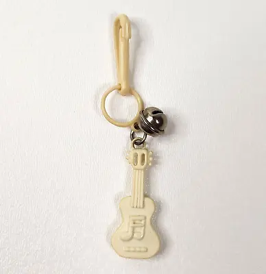 Vintage 1980s Plastic Bell Charm Guitar Music Note For 80s Necklace • $24.55
