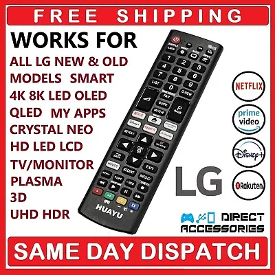 ✅lg Universal Tv Remote For All Lg Models 2011-2024 Lcd Led Hd 3d 4k Hdr✅ • £7.50