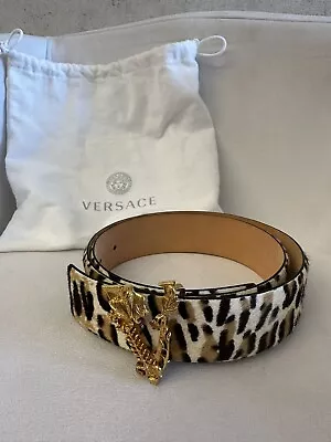 Versace Virtus Leather Belt Women • $300