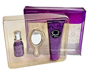 SOUL Vintage By Curve Women's Perfume Spray .5 Fl Oz/Body Lotion 3.4 Oz/Mirror • $56.99