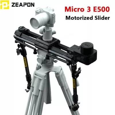 ZEAPON Micro 3 E500 Electric Motorized Slider DSLR Video Tracking Rail +Motor • $893.79