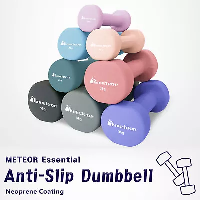 METEOR Anti-Slip Dumbbell-Dumbbell Set-Weightlifting-Barbell-Gym Weights • $19.46