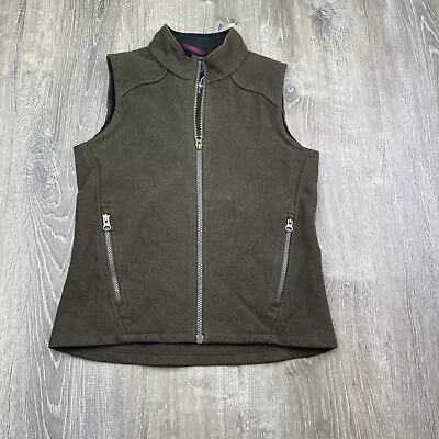 Ibex Vest Womens XS Extra Small Knit Merino Wool Full Zip Brown • $31.49