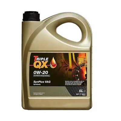 Car Engine Oil Triple QX 0W20 SynPlus 5L 5 Litre VAG Fully Synthetic 521773541 • £37.40