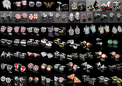 £3.58 • Buy NEW Super Hero Cufflinks Mens Wedding Novelty Superhero Cuff Links In Stock Gift