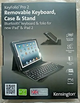 Kensington Removable Keyboard Case And Stand For Apple IPad NEW • £19.99