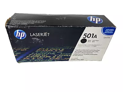 🔥Genuine Original HP 501A Q6470A Black Laserjet Printer Toner Cartridge New🔥 • $23.76