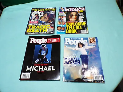 Lot Of 4 Magazines From 2009 With Michael Jackson Covers • $10.25