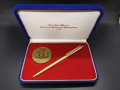 1976 Medallic Art Co. Papermate Presidential Sweepstakes 2pc Medal & Pen Set • $24.50