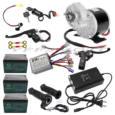 36V 350W Brush Electric Motor Controller Throttle Grips Battery Kits For Go Kart • $105.11