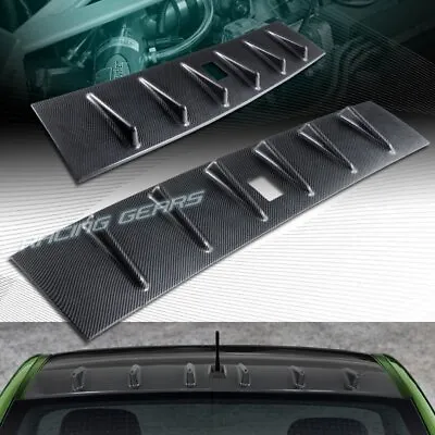 $41.95 • Buy Carbon Look Rear Roof Shark Fin Spoiler Wing Fit 08-16 Mitsubishi Lancer Evo 10
