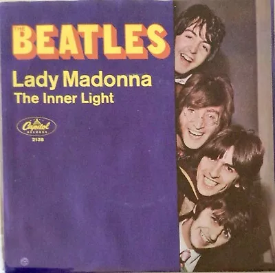 The Beatles Lady Madonna 45rpm Picture Sleeve Record • $22