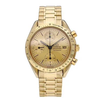Omega Speedmaster Date 18k Yellow Gold 39mm Automatic Men's Watch 3611.10.89 • $12950