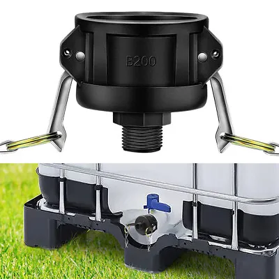 275 330 Gallon IBC Tote Water Tank Drain Adapter 2 Cam Lock For Garden Hose 3/4  • $13.48