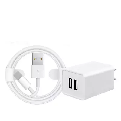 USB Home Wall Charger AC Adapter Plug USB Cable For IPhone 13 12 8 7 6 Plus XR X • $9.02