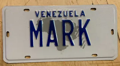 Rare! Venezuela Graphic Vanity Auto License Plate   Mark   Mark's • $99.99