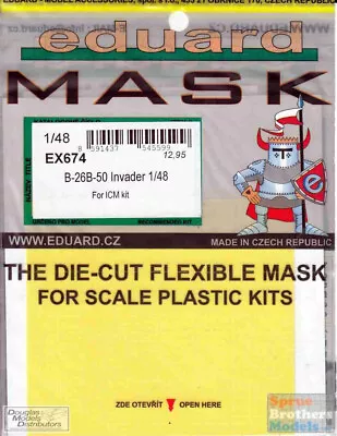 EDUEX674 1:48 Eduard Mask - B-26B-50 Invader (ICM Kit) • $17.64