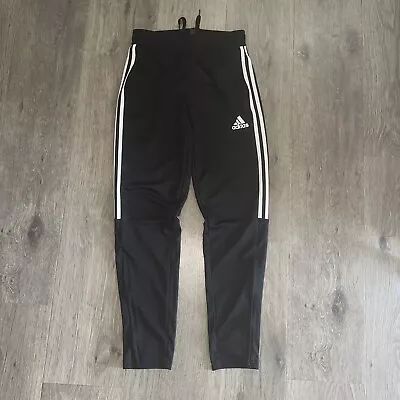 Adidas Men's Training Pants Track/Soccer Pant GH7305 Black / White Half Stripe • $16