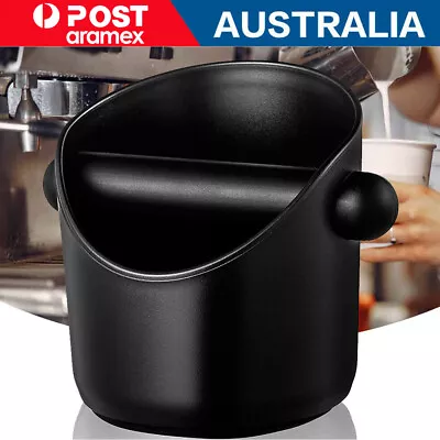 $12.79 • Buy Coffee Waste Container Grinds Knock Box Tamper Tube Bin Black Bucket AU Stock