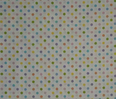 Polka Dots Fabric Easter Colors WINDHAM Quilters Cotton 29398 Dot HALF YARD BTHY • $4.39