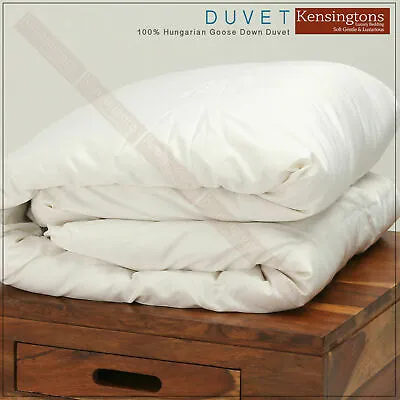 Luxury Hotel Quality Hungarian Goose Down Duvet All Season Fillings Togs Size • £260