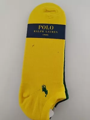 Ralph Lauren Men Socks 3 Pairs One Size Ankle • £12.99