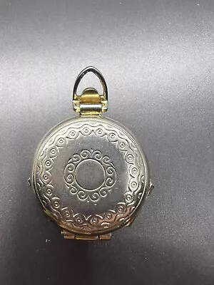 Vintage Signed Pegasus CORO Gold-tone Spring Locket Pendant 4 Photo Frames • $55