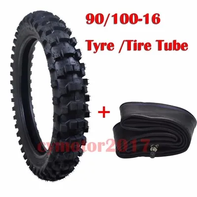 Dirt Bike Tires 90/100-16 3.00-16 3.25-16 Inch Rear Tire  And Tube Set • $89.39