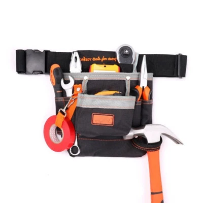 £17.85 • Buy Pouch Belt Waist Bag 7 Pocket Holster Storage Holder Electrician Bag Practical
