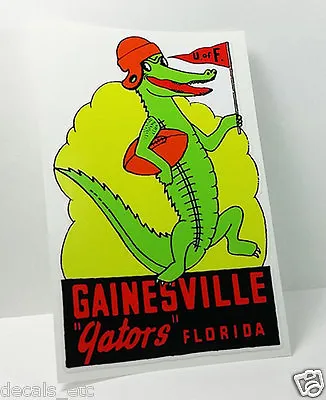 GAINESVILLE GATORS University Of Florida UF Vintage Style Sticker / Decal • $4.69