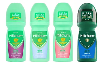 £11.99 • Buy (Pack Of 3) Mitchum Men / Women Anti-Perspirant Deodorants Roll On 100ml Or 50ml