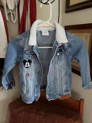 Vintage Disney Mickey For Childs Girl's Minnie Mouse Denim Jacket Sz 4 • $20