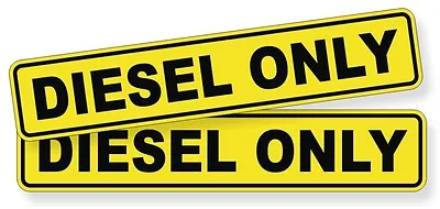$3.58 • Buy Diesel Only Vinyl Decals / Stickers / Labels Fuel Door Label Turbo (Set Of 2)