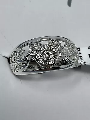 Disney Minnie Mouse Never Stop Dreaming Silver Plated Ring Size 9 • $24.99