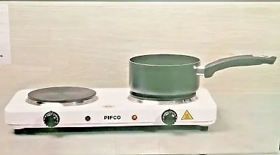 PIFCO Portable Dual Cooker Hotplate Electric Cooking Double Hob 20%Energy Saving • £20.79