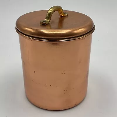 Vintage Copper & Stainless Steele Tea Kitchen Canister • $10.49