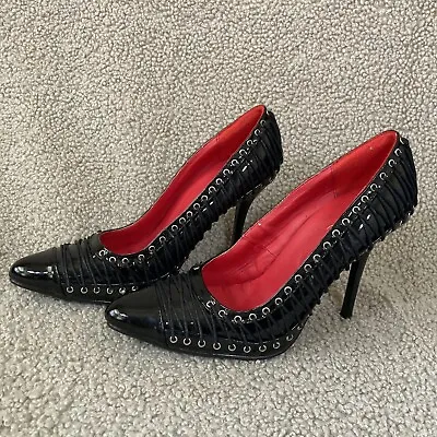 Ellie  Heel Pump Shoes Black Size 10 • $12.99