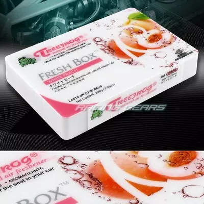 Tree Frog White Peach Natural Extreme Car Air Freshener Fresh Box Mini Universal • $15.81