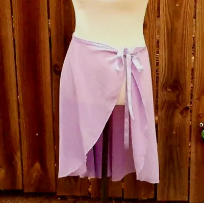 Women Lilac Purple Ballet Chiffon Wrap Skirt  ~ NWOT • $11.99