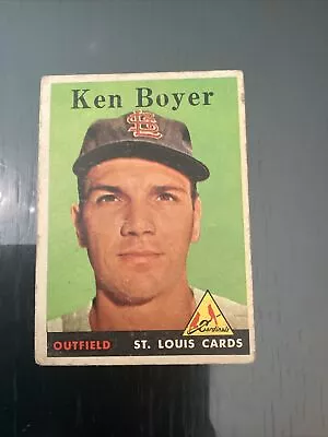 1958 Topps - #350 Ken Boyer • $0.99