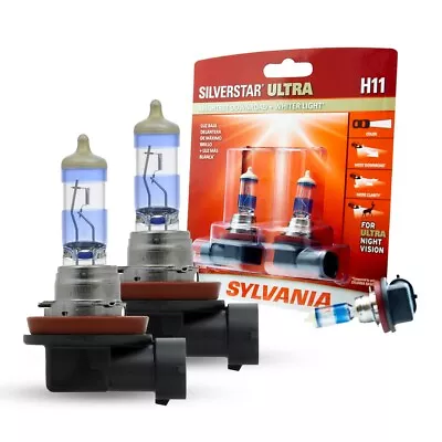 SYLVANIA H11 SilverStar Ultra High Performance Halogen Headlight Bulb 2 Bulbs • $45.75