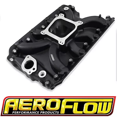 Aeroflow Low-Rise Single Plane Intake Manifold For Holden 304 V8 Black Finish 15 • $675