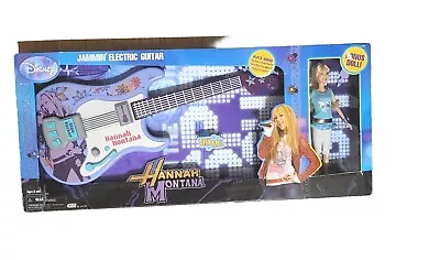 Hanna Montana Electric Guitar Jammin Toy And Bonus Doll Miley Cyrus Disney 2008 • $75