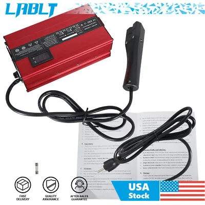 For Ezgo RXV & TXT Golf Cart Battery Charger 48V 10A  Triangle  3 Pin Style Plug • $96.44
