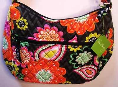 Vera Bradley Carryall Crossbody Bag Ziggy Zinnia Purse Adjustable Strap NWT NEW • $48