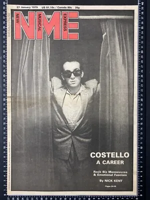 Elvis Costello - Nme Cover Page - 1979 Vintage Poster Size Advert Xla1 • $16.17