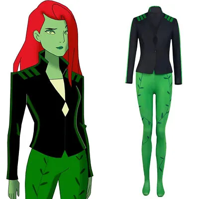 Anime Harley Quinn Poison Ivy Cosplay Costume Halloween Carnival Suits Outfits • $42.90
