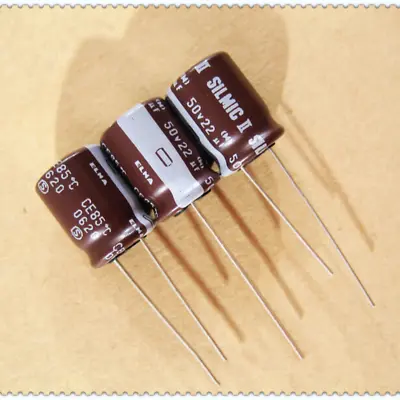 10Pcs ELNA SILMIC II Series 22uF/50V Electrolytic Capacitors 10X12.5mm For Audio • $5.75